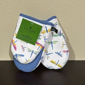 New Kate Spade ♠️ 2 pack dragonfly mini oven mitts